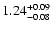 $\rm 1.24^{+0.09}_{-0.08}$
