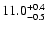 $\rm 11.0^{+0.4}_{-0.5}$