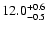 $\rm 12.0^{+0.6}_{-0.5}$
