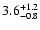 $\rm 3.6^{+1.2}_{-0.8}$
