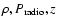 $\rho, P_{\rm radio}, z$