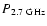 $P_{2.7\rm ~GHz}$