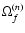 $\Omega^{(n)}_f$