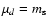 $\mu_d = m_{\rm s}$