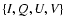 $\{I,Q,U,V\}$