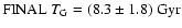 ${\rm FINAL}~T_{{\rm G}}=(8.3\pm1.8)~{\rm Gyr}$