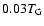 $0.03T_{{\rm G}}$