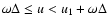 $\omega\Delta\le
u<u_1+\omega\Delta$