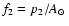 $f_2=p_2/A_{{\rm\scriptsize\hbox{$\odot$ }}}$