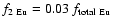 $f_{2~{\rm Eu}}=0.03~f_{{\rm total~Eu}}$