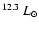 $^{12.3}~L_{\odot}$