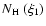 $N_{\rm H}~(\xi_1)$