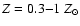 $Z=0.3{-}1\ Z_{\odot}$