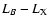 $L_B-L_{\rm X}$