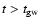 $t> t_{\rm gw}$
