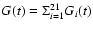 $G(t)=\Sigma_{i=1}^{21} G_i (t)$