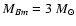 $M_{Bm}=3 ~M_{\odot}$