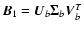 $\vec{B}_1 = \vec{U}_b \vec{\Sigma}_b \vec{V}_b^T$