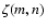 $\zeta (m,n)$