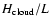 $H_{\rm cloud}/L$