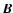 $\vec{B}$