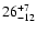 $\rm 26^{+7}_{-12}$