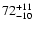 $\rm 72^{+11}_{-10}$