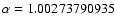 $\alpha =1.00273790935$