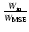 $\frac{W_{\rm m}}{W_{\rm MSE}}$