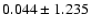 $0.044\pm1.235$