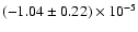 $(-1.04\pm0.22)\times10^{-5}$