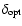 $\delta_{\rm opt}$