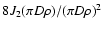 $8 J_{2}(\pi D \rho)/(\pi D
\rho)^{2}$