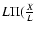 $L \Pi(\frac{X}{L}$