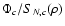 $ \Phi _{c}/S_{N, c}(\rho )$