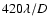 $420 \lambda/D$