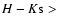 $H-K{\rm s}>$