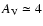 $A_{\rm V}\simeq 4$