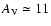 $A_{\rm V}\simeq
11$
