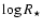 $\log R_\star$