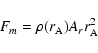 \begin{displaymath}%
F_m=\rho(r_{\rm A})A_rr_{\rm A}^2
\end{displaymath}