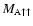 $M_{\rm A\uparrow\uparrow}$