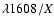 $\lambda 1608/X$