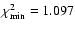$\chi ^2_{\rm min} = 1.097$