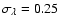 $\sigma_\lambda = 0.25$