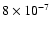 $8\times10^{-7}$