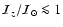 ${\cal I}_z/{\cal I}_\odot \la 1$