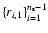$\{r_{i,1}\}^{n_{\rm s}-1}_{i=1}$