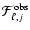 ${\cal F}^{\rm obs}_{\ell,j}$