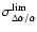$\sigma^{\rm lim}_{\Delta\alpha/\alpha}$